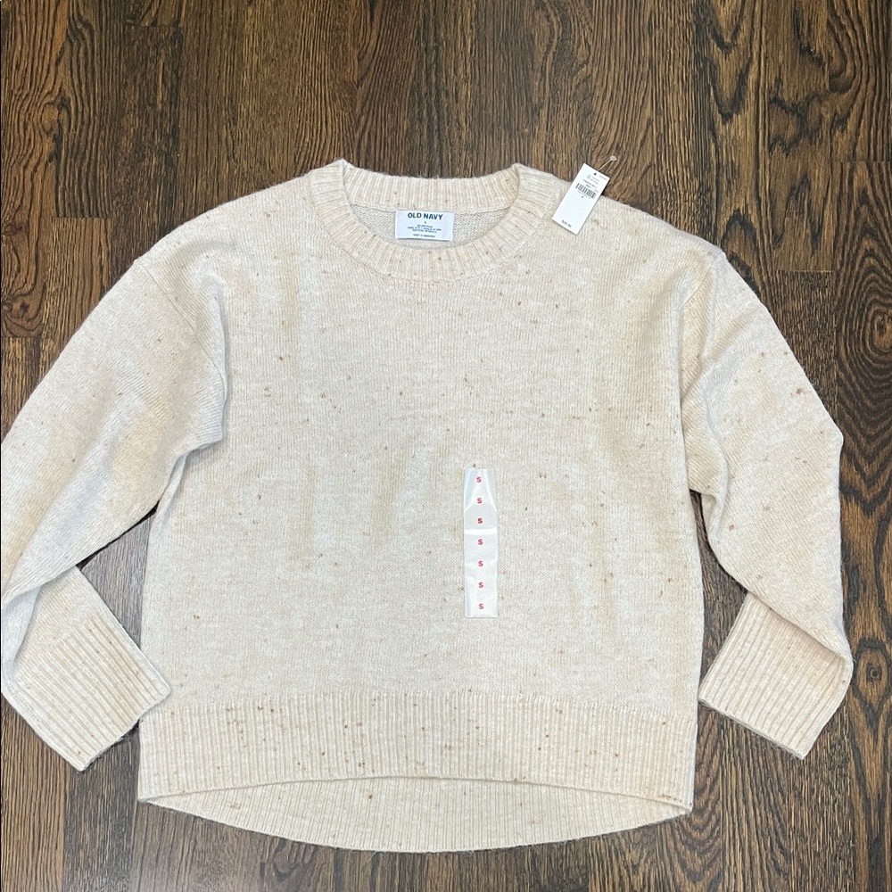 Old Navy Women's Beige Crew Neck Sweater Small